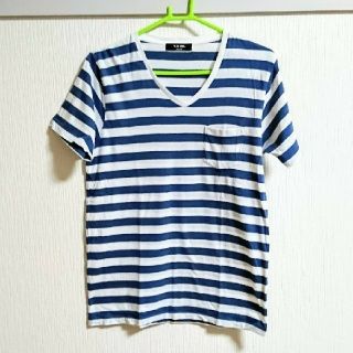 ライトオン(Right-on)の【メンズ】ボーダーTシャツ(Tシャツ/カットソー(半袖/袖なし))