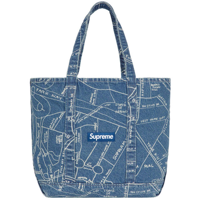 Supremeオンライン状態送料込みSupreme Gonz Map Denim Tote