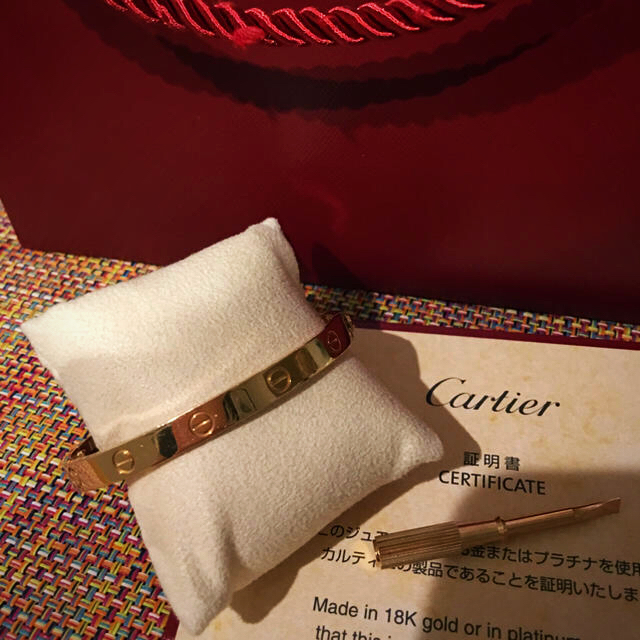 Cartier - ラクO。カルティエ　ラブブレス　ピンクゴールド 新型 18