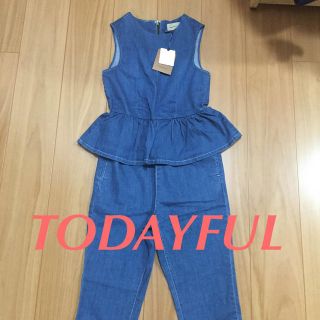 トゥデイフル(TODAYFUL)のTODAYFUL ペプラムオールインワン(オールインワン)