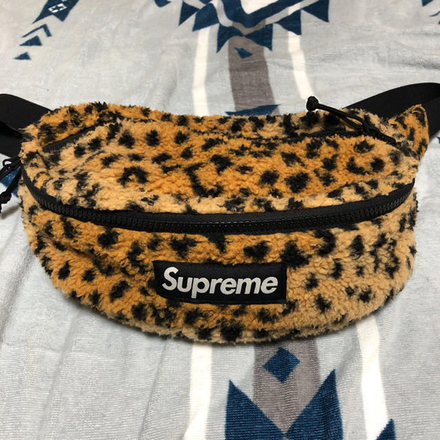 Supreme Leopard Fleece Weist Bag