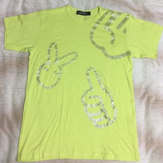 ジュヴゾンプリ！(jevous enprie!)の☆メルシーボークー Tシャツ ジャンケンティーシャツ サイズ4☆蛍光 黄緑☆(Tシャツ/カットソー(半袖/袖なし))