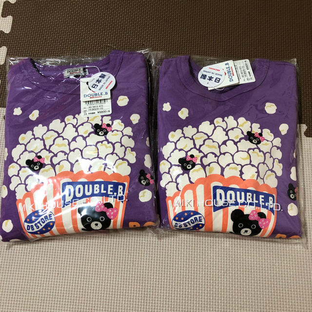 DOUBLE.B(ダブルビー)の新品DOUBILE.B110サイズ女の子トップ キッズ/ベビー/マタニティのキッズ服女の子用(90cm~)(Tシャツ/カットソー)の商品写真