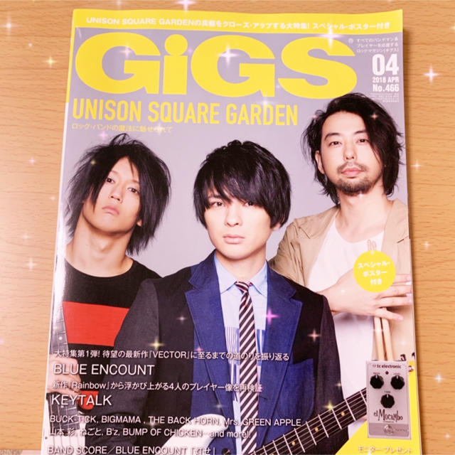 UNISON SQUARE GARDEN(ユニゾンスクエアガーデン)のUNISON SQUARE GARDEN表紙 GIGS エンタメ/ホビーのタレントグッズ(ミュージシャン)の商品写真