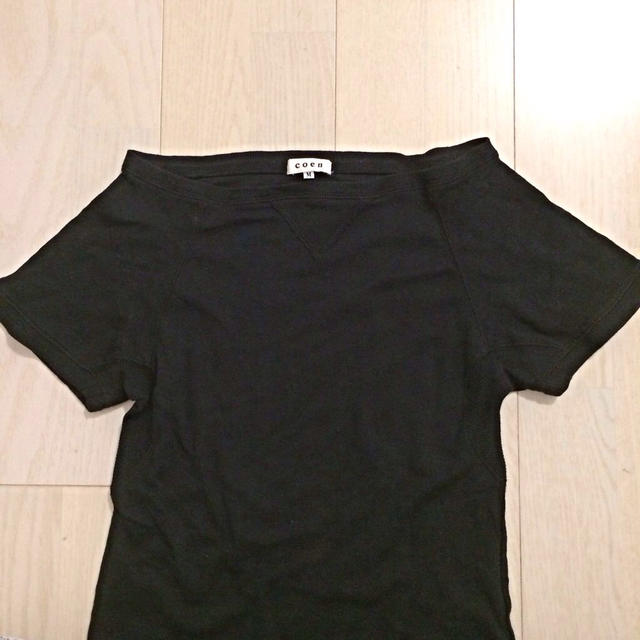 coen(コーエン)のcoen ボートネックデザインTシャツ レディースのトップス(Tシャツ(半袖/袖なし))の商品写真