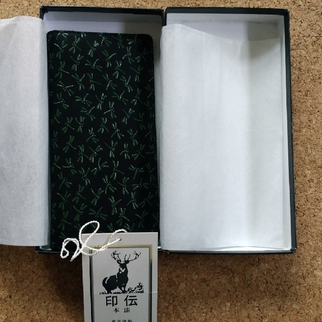【新品未使用】東京謹製『印伝』本漆高級長財布 トンボ柄