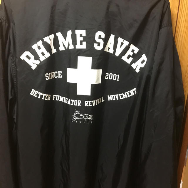 RHYME SAVERコーチジャケット黒 Lサイズ