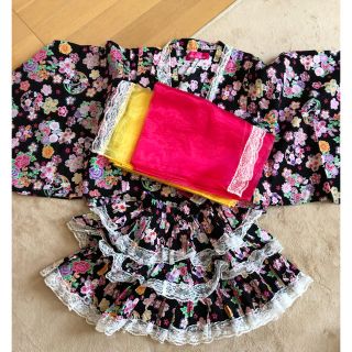 美品、浴衣ドレス４点セット、セパレート、夏祭り、花火大会(甚平/浴衣)