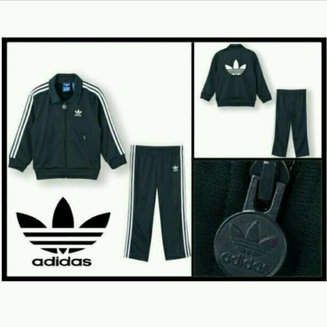 adidas(アディダス)の新品アディダスジャージセットアップ100 キッズ/ベビー/マタニティのキッズ服 男の子用(90cm~)(その他)の商品写真