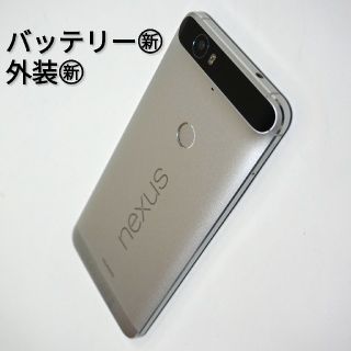 SIMフリー 外装とバッテリー新品 Google nexus6P 32GBの通販 by ...