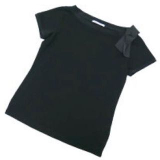 フォクシー(FOXEY)のFOXEY カットソー Tシャツ charm boat 42 ブラック(Tシャツ(半袖/袖なし))