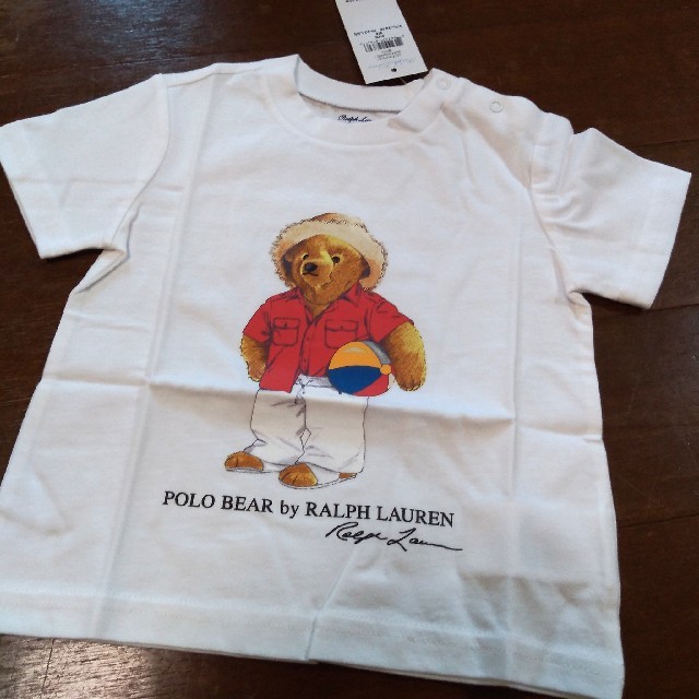 Ralph Lauren(ラルフローレン)の新品■ラルフローレン ポロベア ビーチボール 半袖 Tシャツ 75　80 キッズ/ベビー/マタニティのベビー服(~85cm)(Ｔシャツ)の商品写真