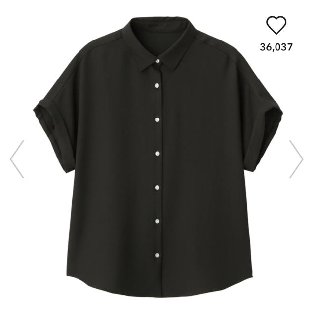 GU(ジーユー)の未使用 GU エアーシャツ半袖 レディースのトップス(シャツ/ブラウス(半袖/袖なし))の商品写真