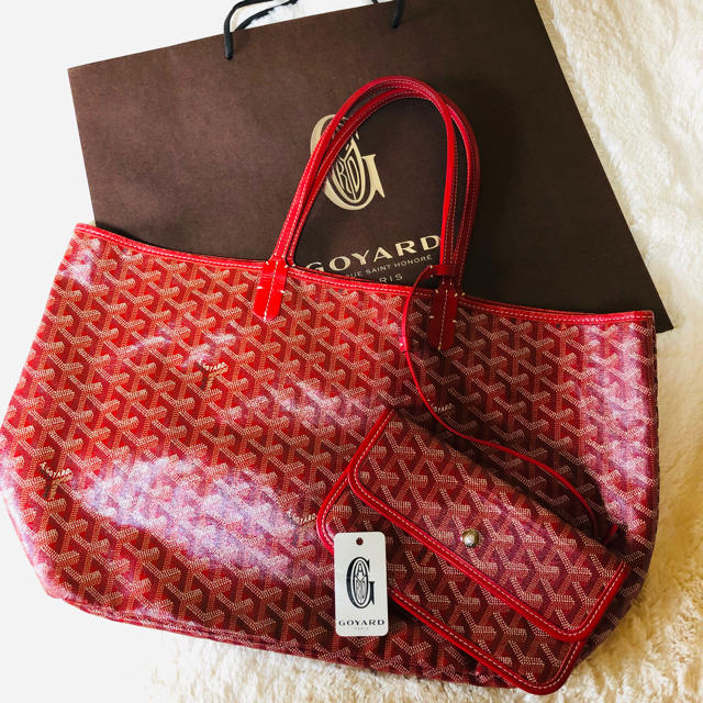 goyard ゴヤール　レッド　サンルイ　美品　正規品