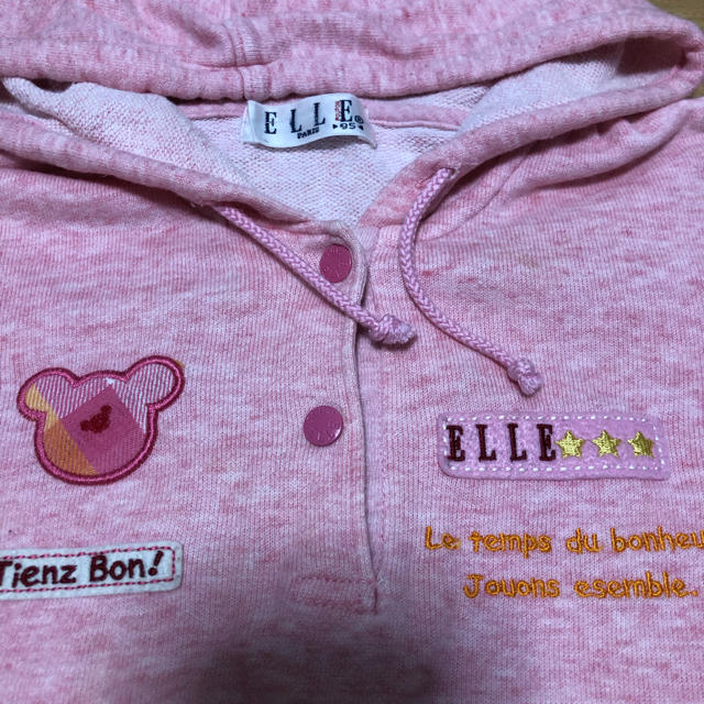 ELLE(エル)のELLE パーカー 95 キッズ/ベビー/マタニティのキッズ服女の子用(90cm~)(Tシャツ/カットソー)の商品写真