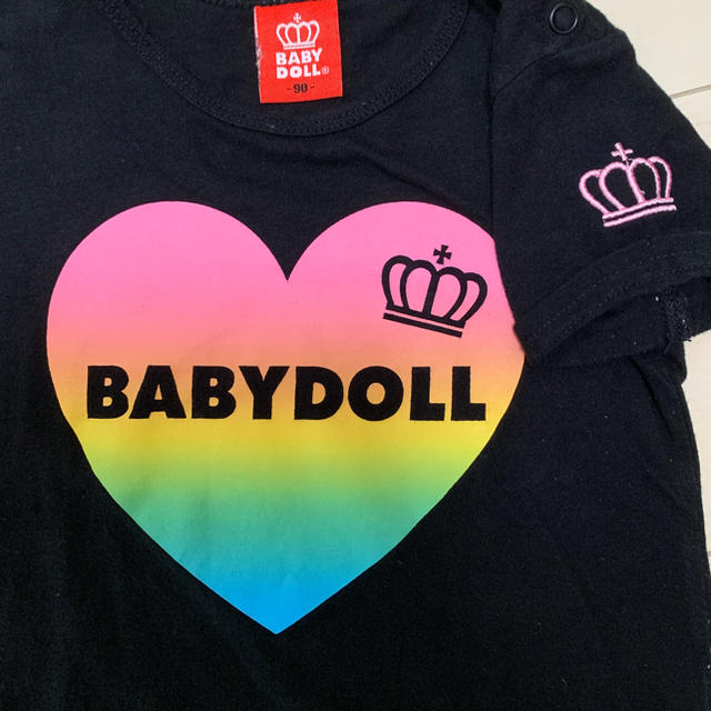 BABYDOLL(ベビードール)のBABY DOLL親子ペア Tシャツ キッズ/ベビー/マタニティのキッズ服女の子用(90cm~)(Tシャツ/カットソー)の商品写真