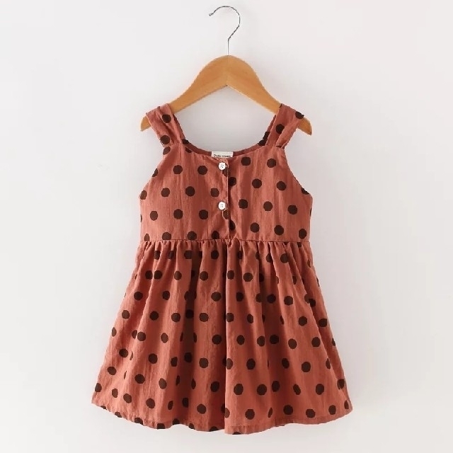 ZARA KIDS(ザラキッズ)の【再入荷】レトロ⋈水玉ワンピース キッズ/ベビー/マタニティのキッズ服女の子用(90cm~)(ワンピース)の商品写真