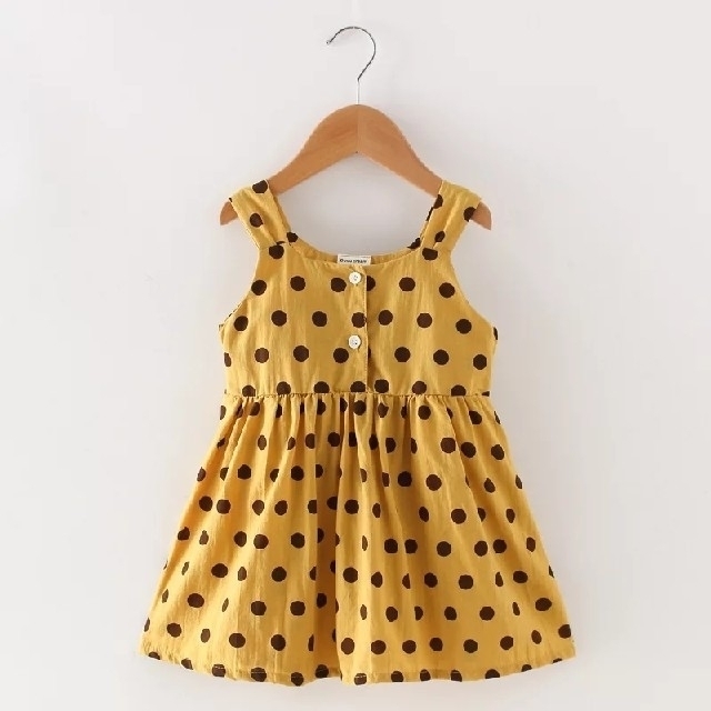 ZARA KIDS(ザラキッズ)の【再入荷】レトロ⋈水玉ワンピース キッズ/ベビー/マタニティのキッズ服女の子用(90cm~)(ワンピース)の商品写真