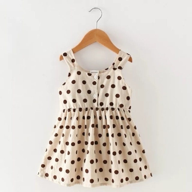 ZARA KIDS(ザラキッズ)の【再入荷】レトロ⋈水玉ワンピース キッズ/ベビー/マタニティのキッズ服女の子用(90cm~)(ワンピース)の商品写真