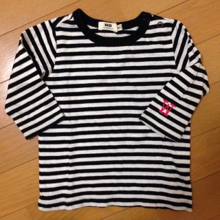 ワスク(WASK)のWASK90cmボーダーカットソー(Tシャツ/カットソー)