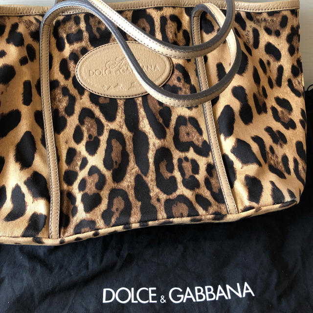 DOLCE&GABBANA レオパードヒョウ柄トートバッグの通販 by 358joujouオープンハート💖｜ラクマ