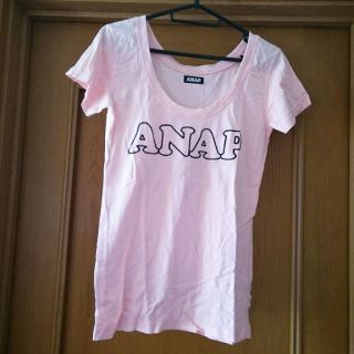 アナップ(ANAP)のお値下げ！ANAP ロゴTシャツ ピンク(Tシャツ(半袖/袖なし))