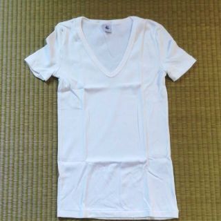 プチバトー(PETIT BATEAU)のプチバトー　半袖　白　Tシャツ　カットソー　レディース　14(Tシャツ(半袖/袖なし))