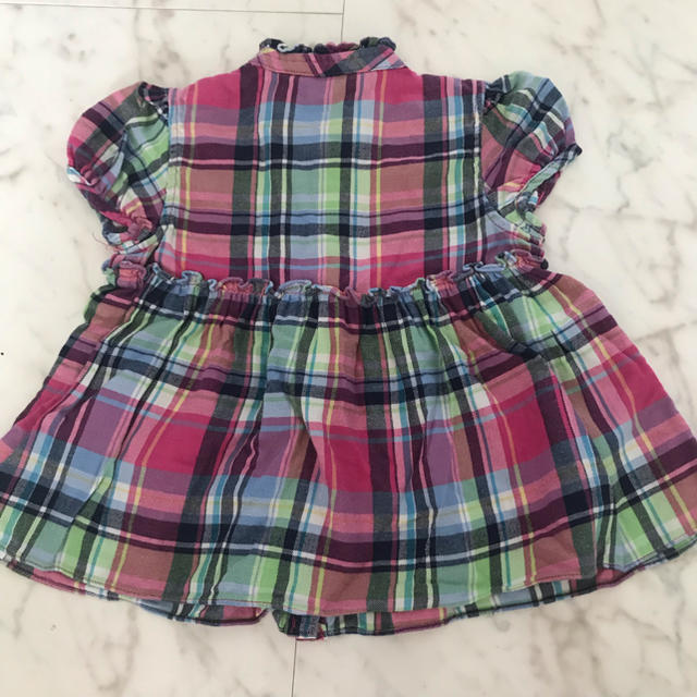 Ralph Lauren(ラルフローレン)のラルフローレン チェックワンピース 90cm キッズ/ベビー/マタニティのキッズ服女の子用(90cm~)(ワンピース)の商品写真