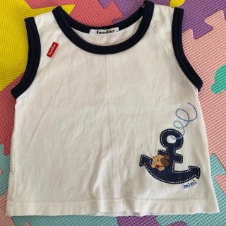 ファミリア(familiar)のファミリア ノースリーブ 90 イカリとわんちゃん(Tシャツ/カットソー)