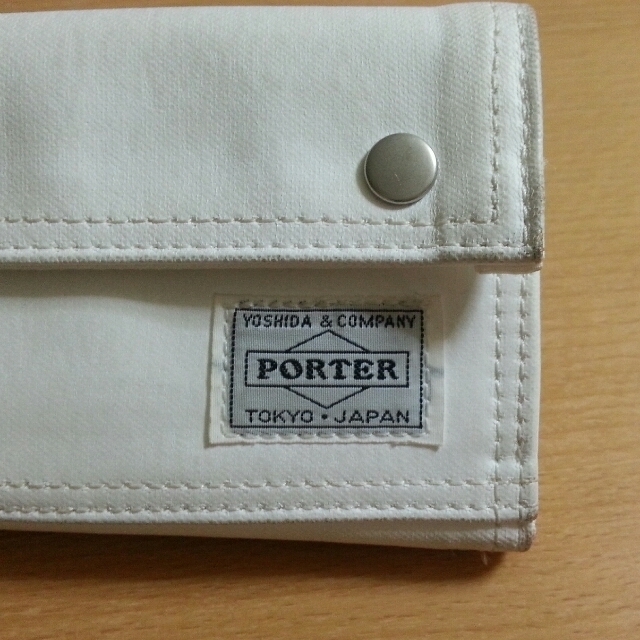 PORTER(ポーター)の再値下げ☆PORTER 白長財布 レディースのファッション小物(財布)の商品写真