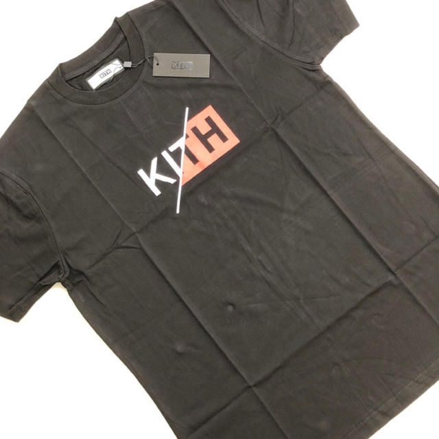 KITH（キス）SLASH BOXLOGO Tシャツ★ブラック / サイズL