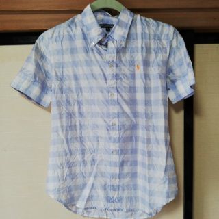 ラルフローレン(Ralph Lauren)の美品　ラルフローレンスポーツ　シルクシャツ　9号サイズ(シャツ/ブラウス(長袖/七分))