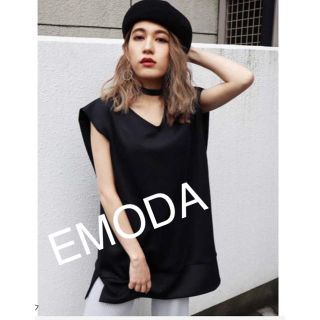 エモダ(EMODA)のEMODA ネックポイントオーバータンクトップ(Tシャツ(半袖/袖なし))