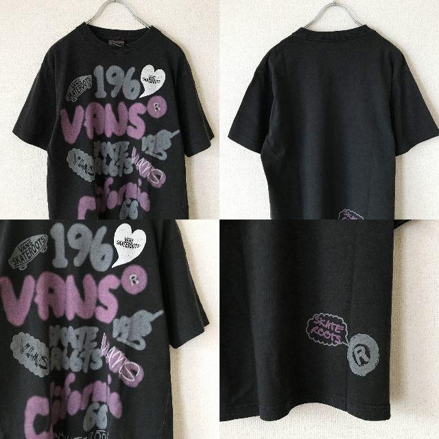 VANS(ヴァンズ)の【90's】VANS/ヴァンズ ビッグロゴプリントTシャツ ブラック サイズS メンズのトップス(Tシャツ/カットソー(半袖/袖なし))の商品写真
