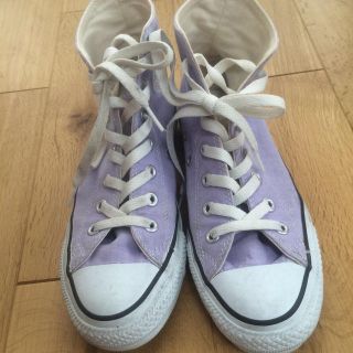 コンバース(CONVERSE)のコンバース 紫色 でんぱ組 もがちゃん(スニーカー)