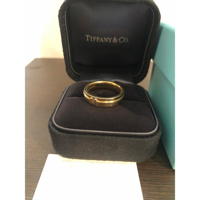 tiffany ティファニー Tナロー リング 18K YG 21号 tiffany ティファニー Tナロー リング 18K YG 21号