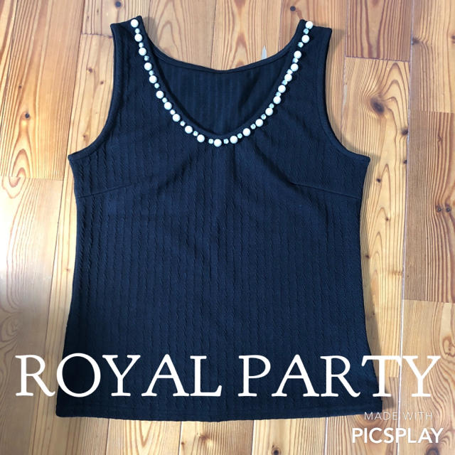 ROYAL PARTY(ロイヤルパーティー)のROYAL PARTY ノースリーブ レディースのトップス(カットソー(半袖/袖なし))の商品写真