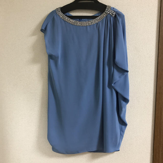 グレースコンチネンタル(GRACE CONTINENTAL)のグレースコンチネンタル 水色 ドレス(ミディアムドレス)