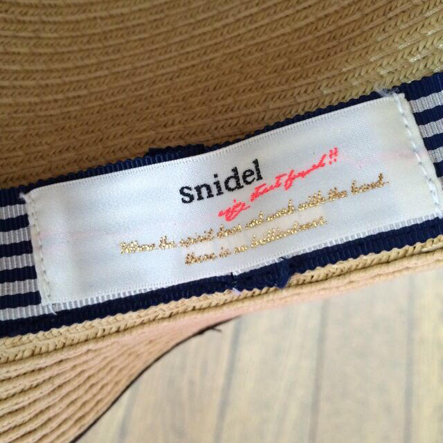 SNIDEL(スナイデル)のsnidel カンカン帽 レディースの帽子(麦わら帽子/ストローハット)の商品写真