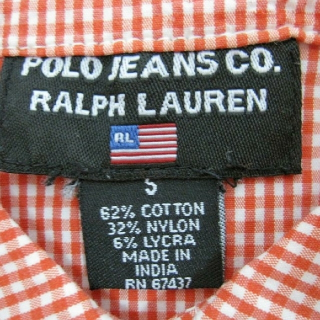 POLO RALPH LAUREN(ポロラルフローレン)のPOLO RALPH LAUREN ポロ ラルフローレン ギンガムチェック レディースのトップス(シャツ/ブラウス(半袖/袖なし))の商品写真