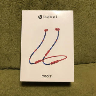 サカイ(sacai)の新品未開封 即発送 sacai beats beatsx red 赤(ヘッドフォン/イヤフォン)