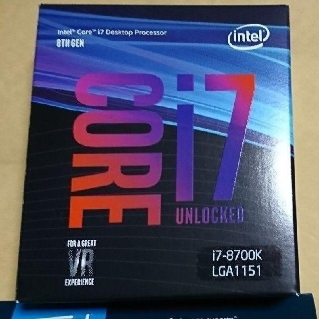 Intel Core i7 8700k CPU 5％offチケで実質￥33250PC/タブレット