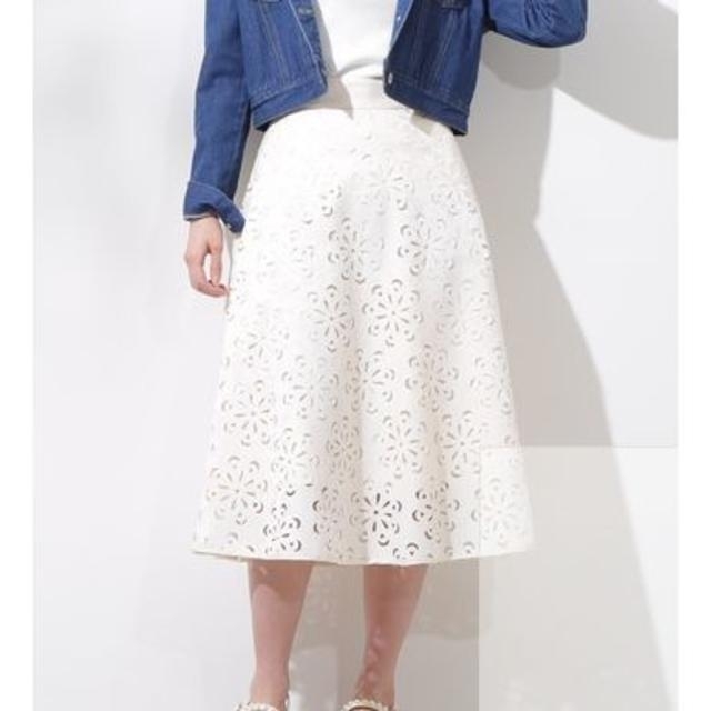 PROPORTION BODY DRESSING(プロポーションボディドレッシング)のフラワーカットワークミディスカート レディースのスカート(ロングスカート)の商品写真