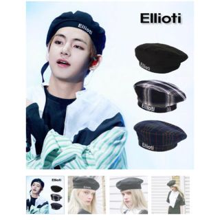 ボウダンショウネンダン(防弾少年団(BTS))のEllioti ベレー帽 2018ss(ハンチング/ベレー帽)