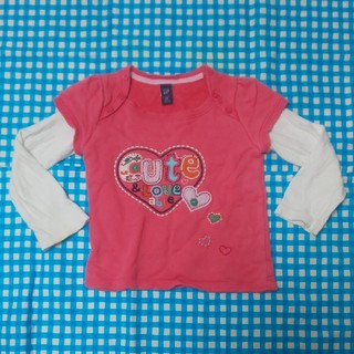 ベビーギャップ(babyGAP)のgap 女児 ピンク 95 ロングTシャツ(Tシャツ/カットソー)