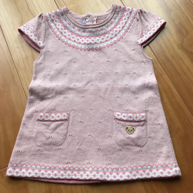 familiar(ファミリア)のファミリア  半袖ニット   90 キッズ/ベビー/マタニティのキッズ服女の子用(90cm~)(ニット)の商品写真