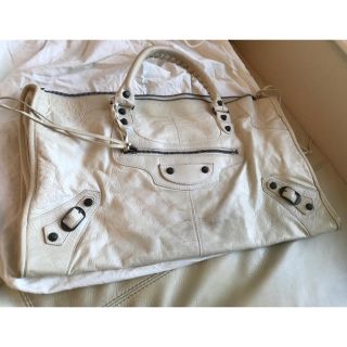 バレンシアガバッグ(BALENCIAGA BAG)のバレンシアガ バッグ 白 ホワイト(ハンドバッグ)