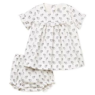 プチバトー(PETIT BATEAU)のりお様専用♡18ｍ プチバトー プリントワンピース＆ブルマセット(ワンピース)