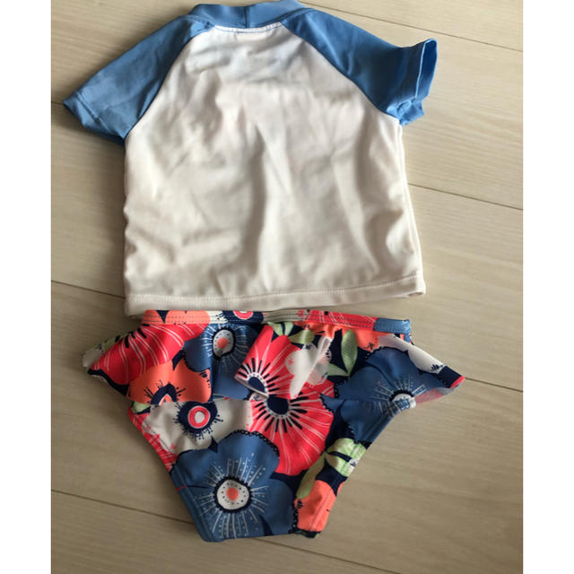 GYMBOREE(ジンボリー)のジンボリー フレンチブル水着 12ー18ヶ月 キッズ/ベビー/マタニティのベビー服(~85cm)(水着)の商品写真