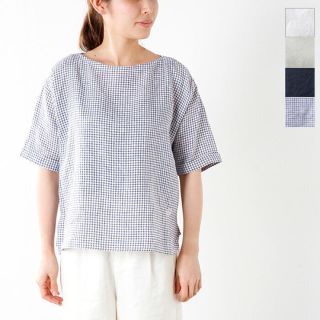 オーシバル(ORCIVAL)のORCIVAL リネンクロスプルオーバーシャツ(シャツ/ブラウス(半袖/袖なし))